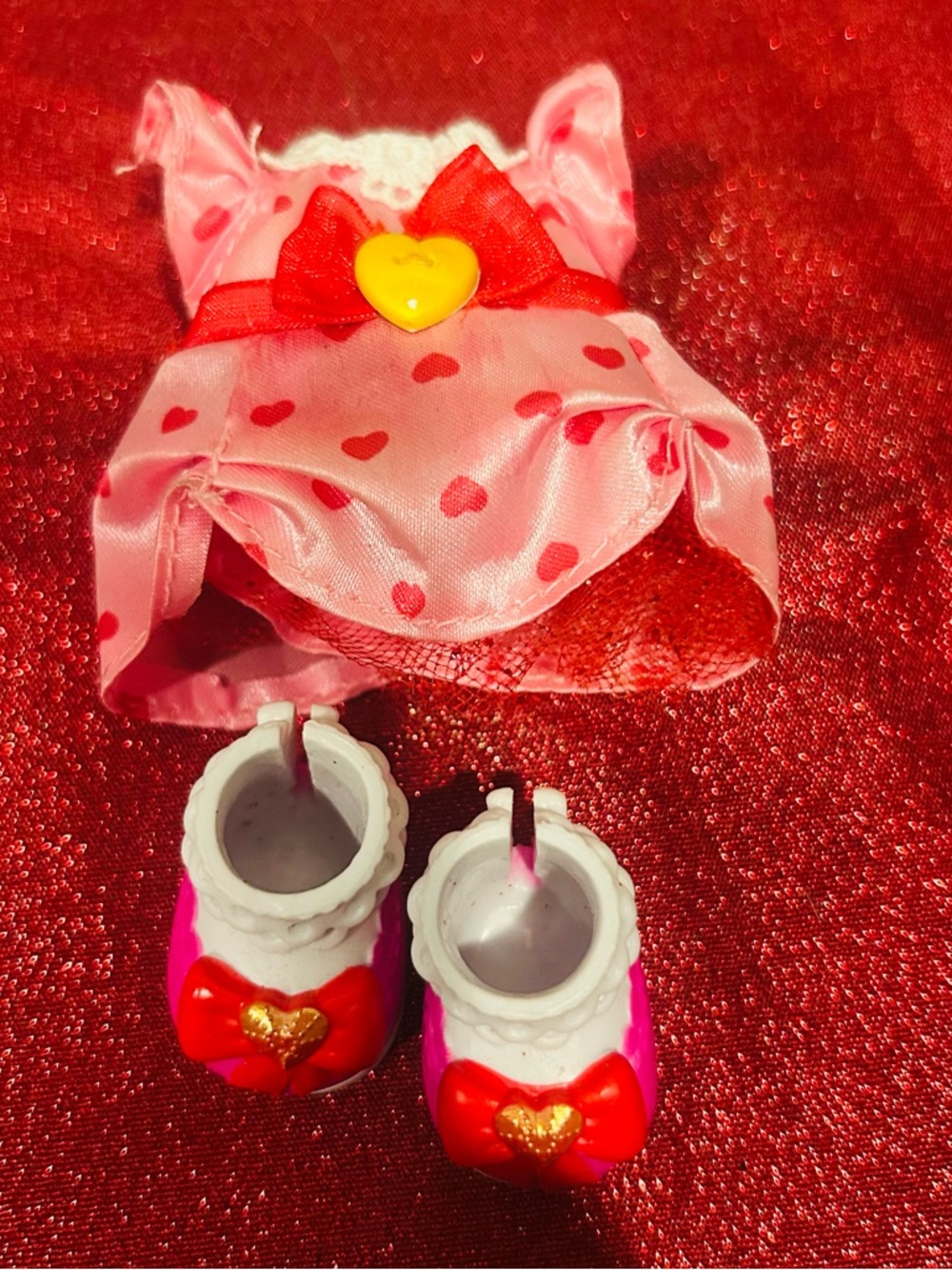 Lalaloopsy Princess Sew Royal dress outfit Heart Shoes Set